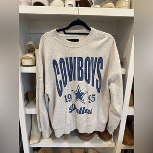 Abercrombie Dallas Cowboys Gray Sweater